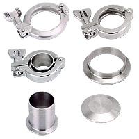 Sanfit Metal Industry Co., Ltd a variety of clamp fittings in TP-304, 316 and 316L materials. The tri-clamp system of stainless steel piping components is designed to provide a smooth, non-contamination or non-corrosive environment for your product.